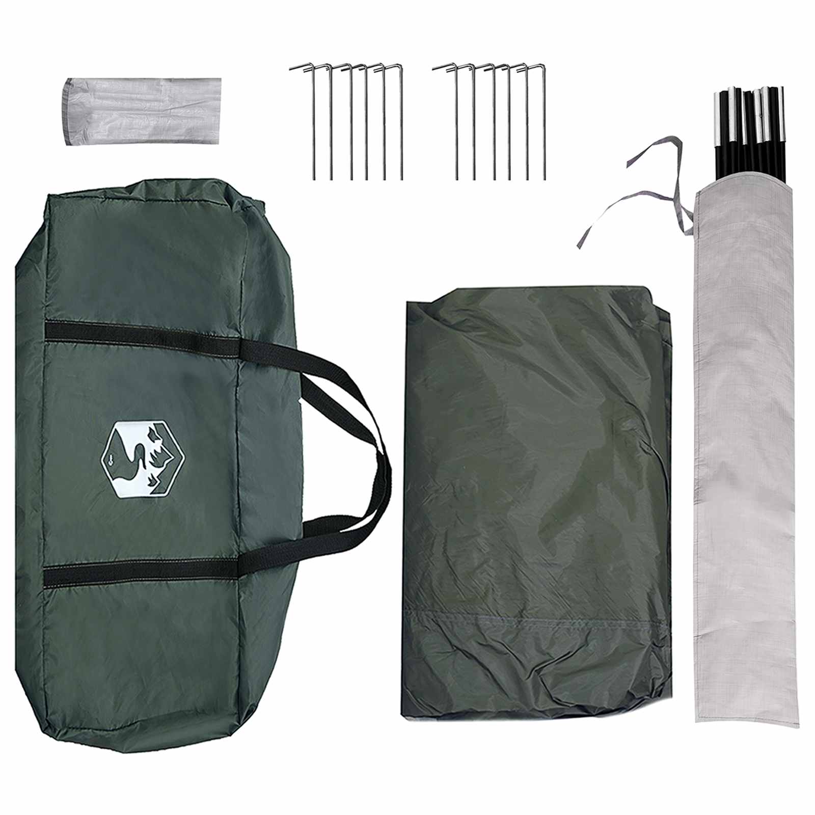 vidaXL Party Tent Army green 600 x 600 x 400 cm Polyester and Steel