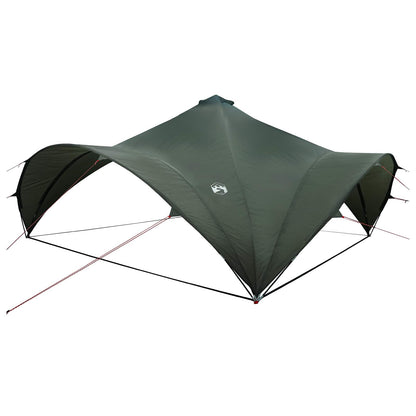 vidaXL Party Tent Army green 600 x 600 x 400 cm Polyester and Steel