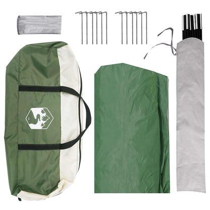 vidaXL Party Tent Green 400 x 400 x 320 cm Polyester and Steel