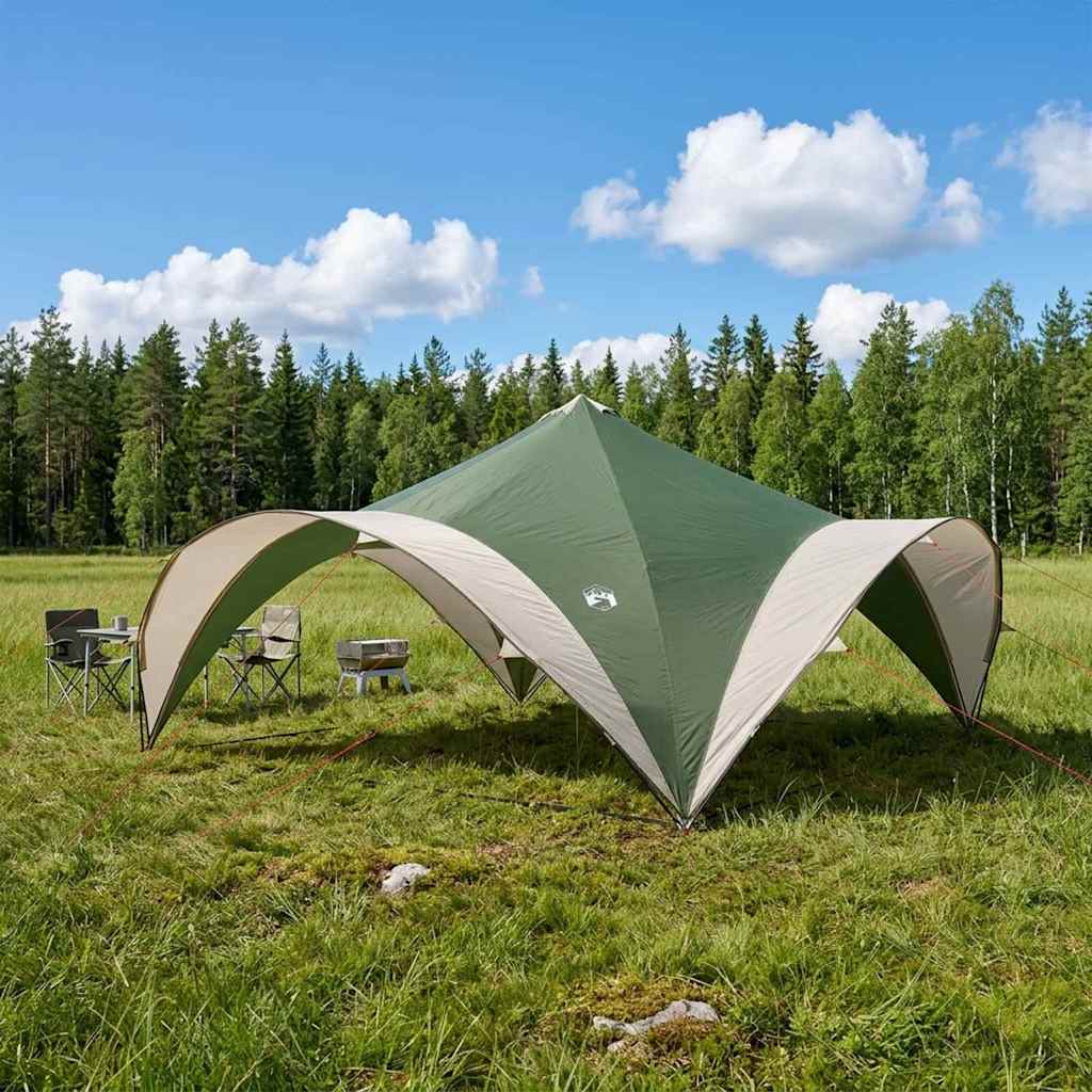 vidaXL Party Tent Green 400 x 400 x 320 cm Polyester and Steel