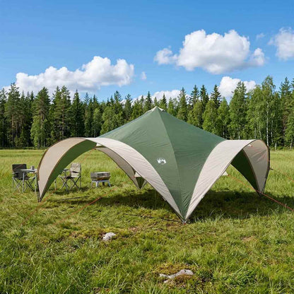 vidaXL Party Tent Green 400 x 400 x 320 cm Polyester and Steel