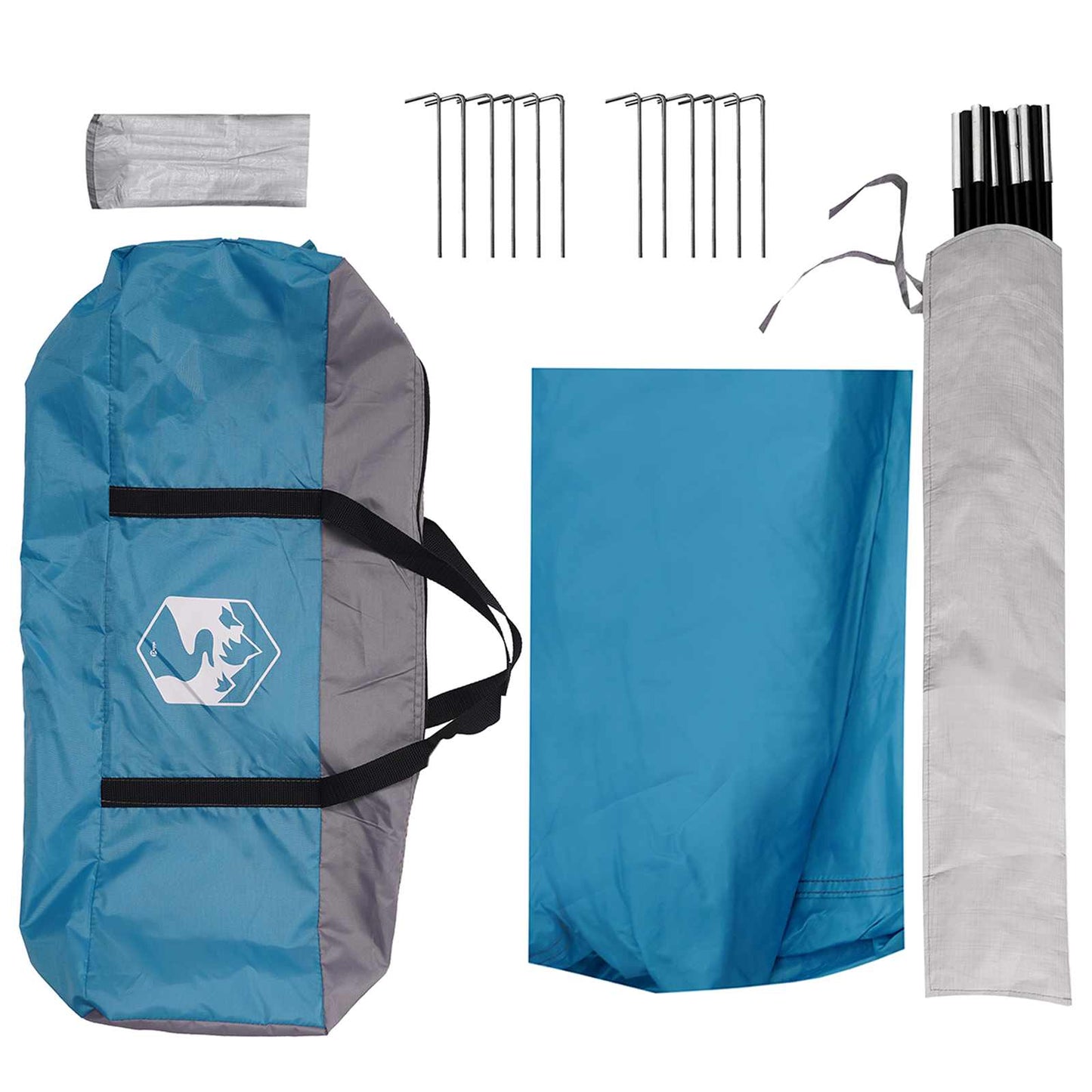 vidaXL Party Tent Blue 400 x 400 x 320 cm Polyester and Steel