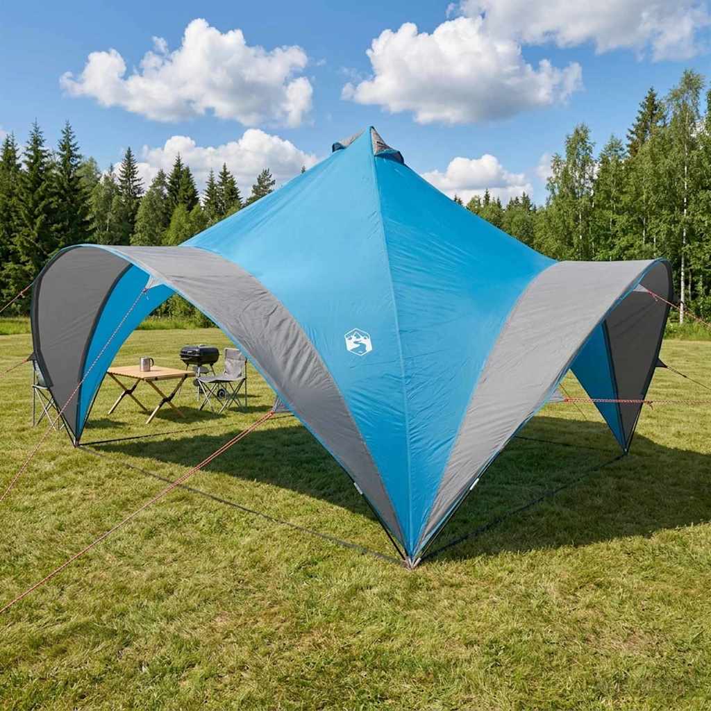 vidaXL Party Tent Blue 400 x 400 x 320 cm Polyester and Steel