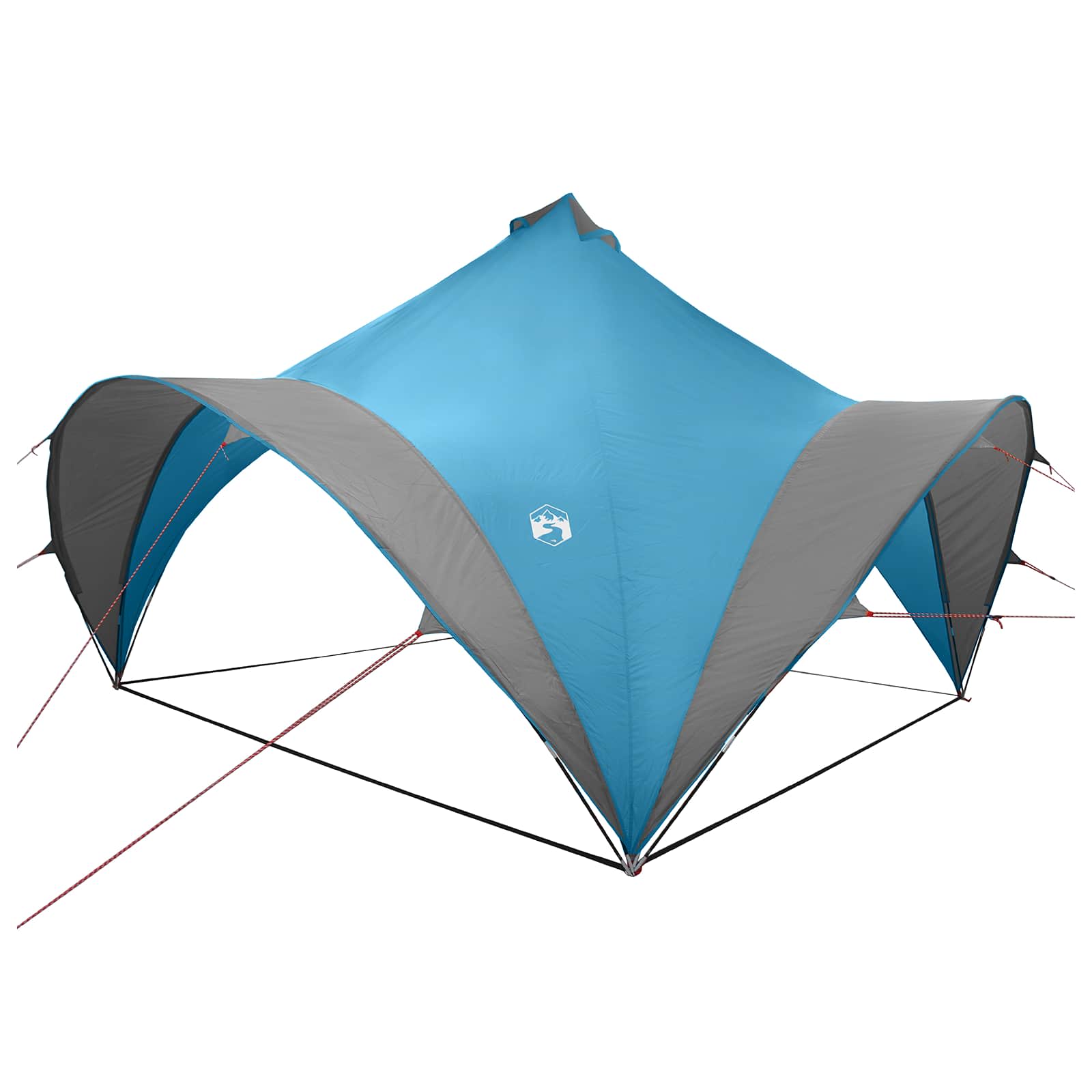 vidaXL Party Tent Blue 400 x 400 x 320 cm Polyester and Steel