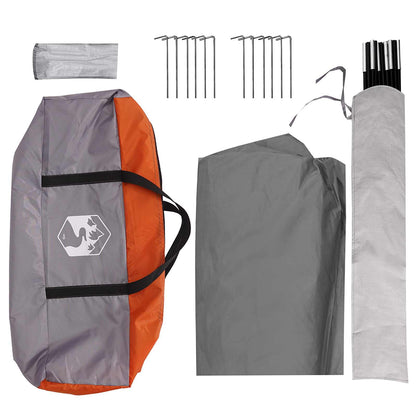 vidaXL Party Tent with Roof Grey and Orange 400 x 400 x 320 cm