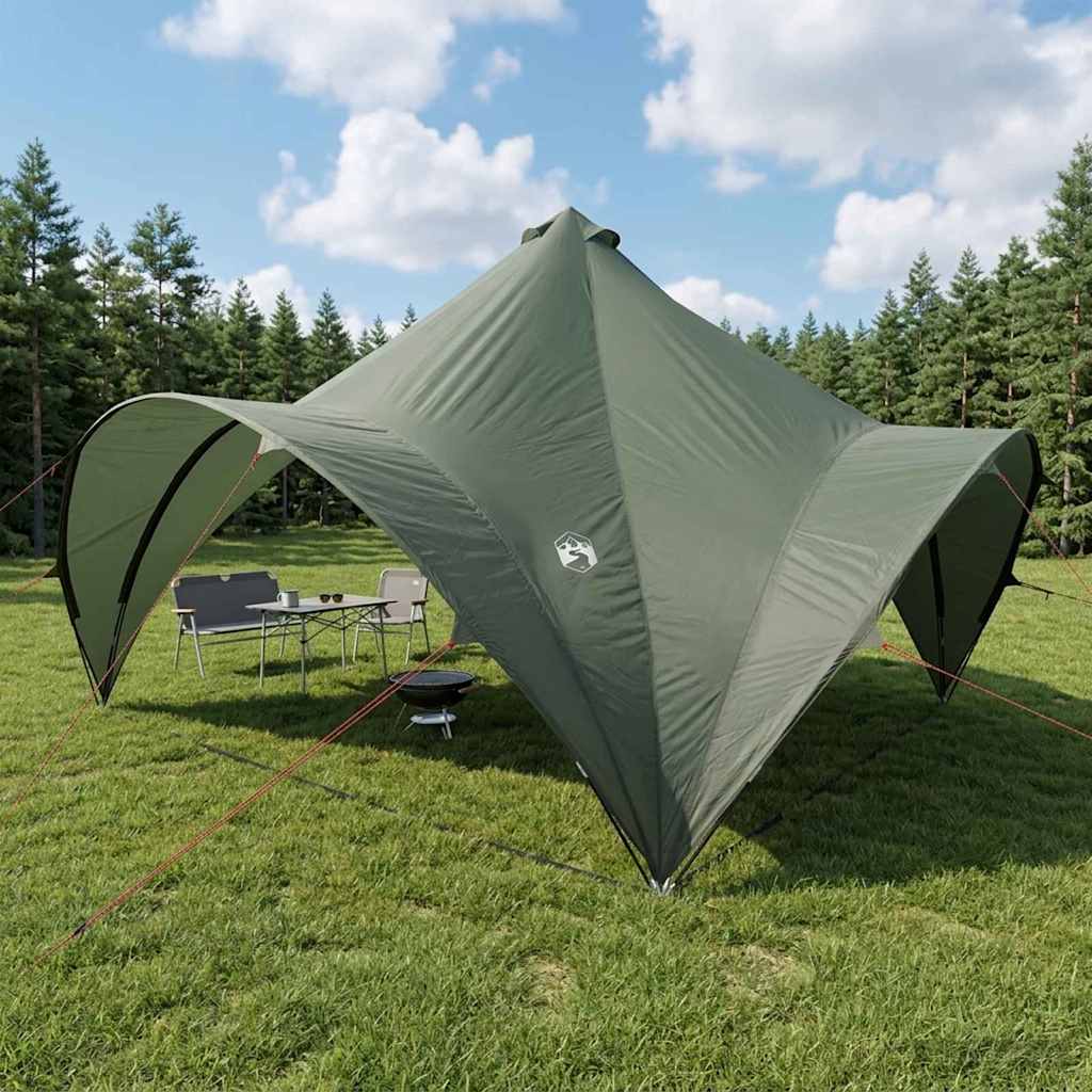 vidaXL Party Tent 400 x 400 x 320 cm Army green Polyester and Steel
