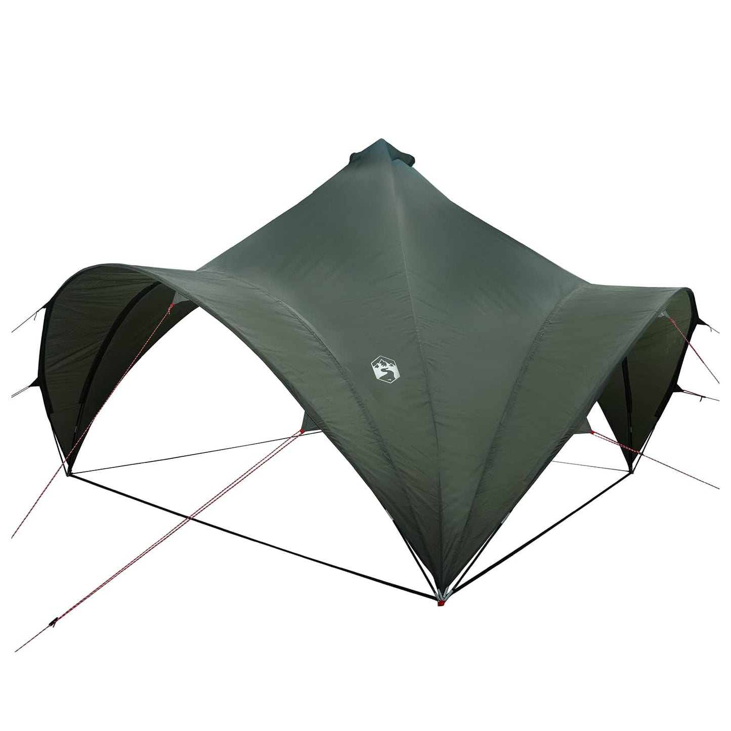 vidaXL Party Tent 400 x 400 x 320 cm Army green Polyester and Steel