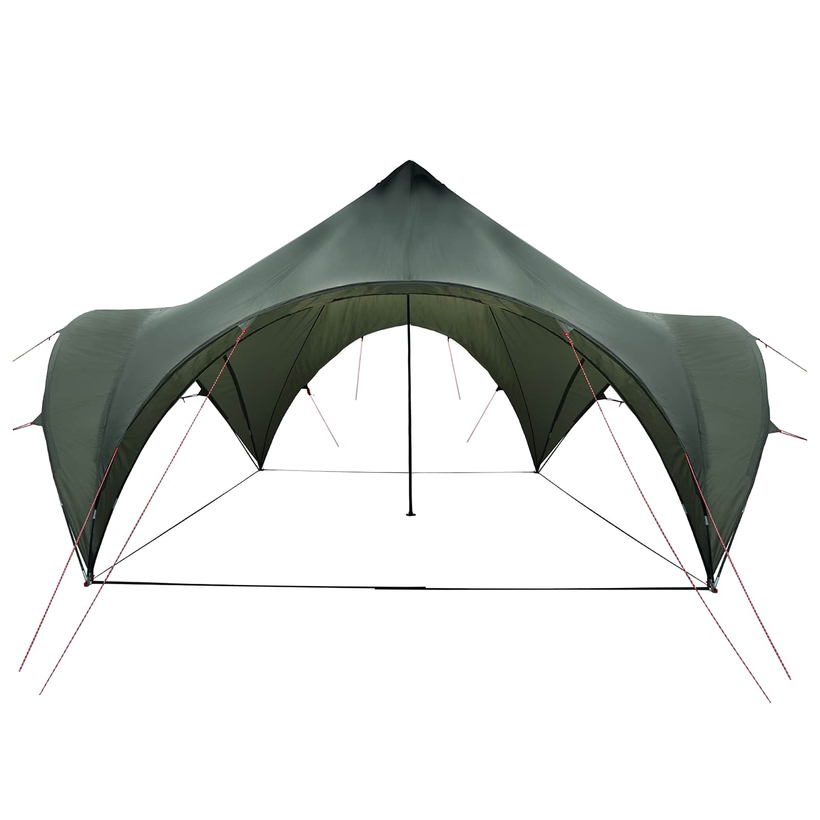 vidaXL Party Tent 400 x 400 x 320 cm Army green Polyester and Steel