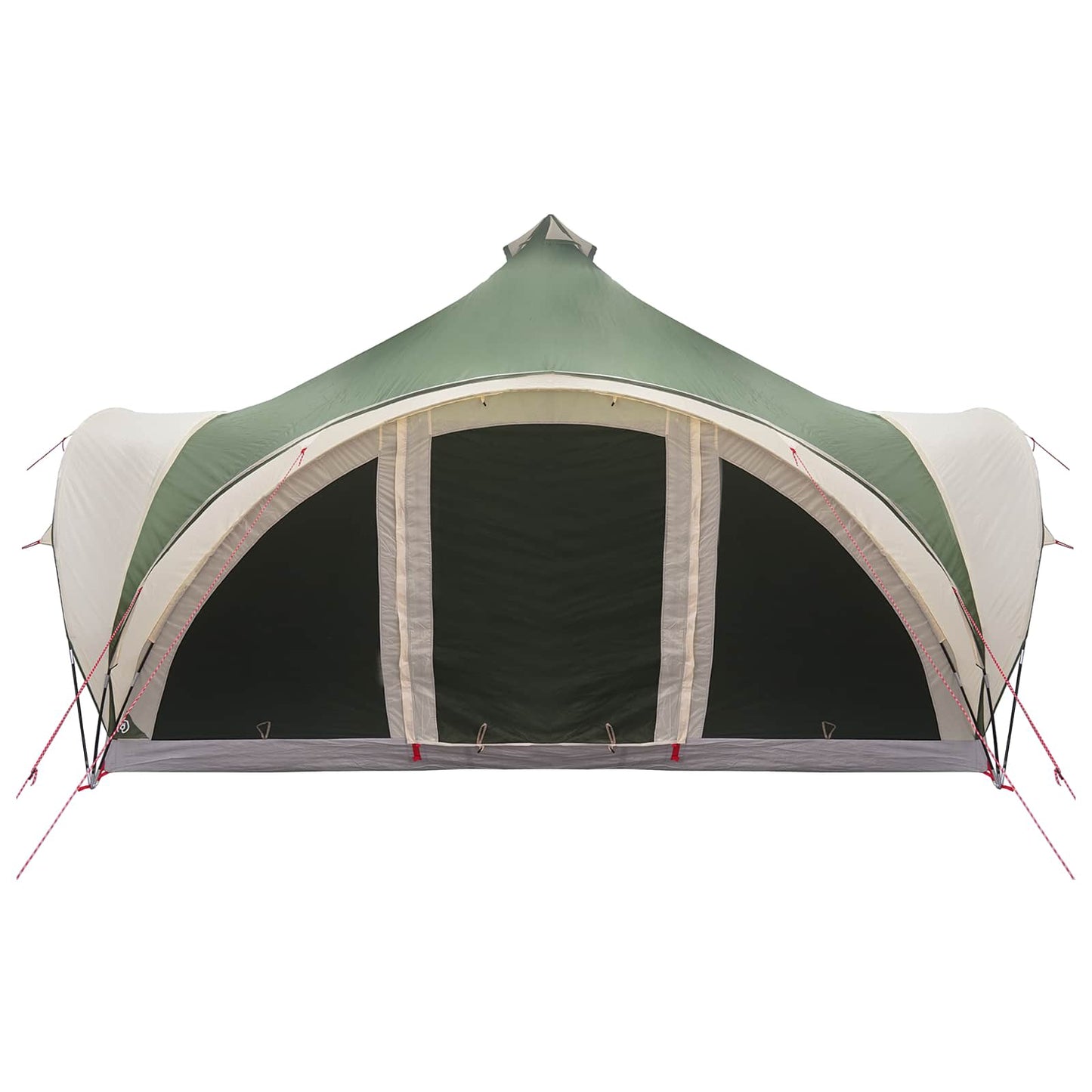 vidaXL Tipi Tent with Roof Green 18-Person Polyester and Steel