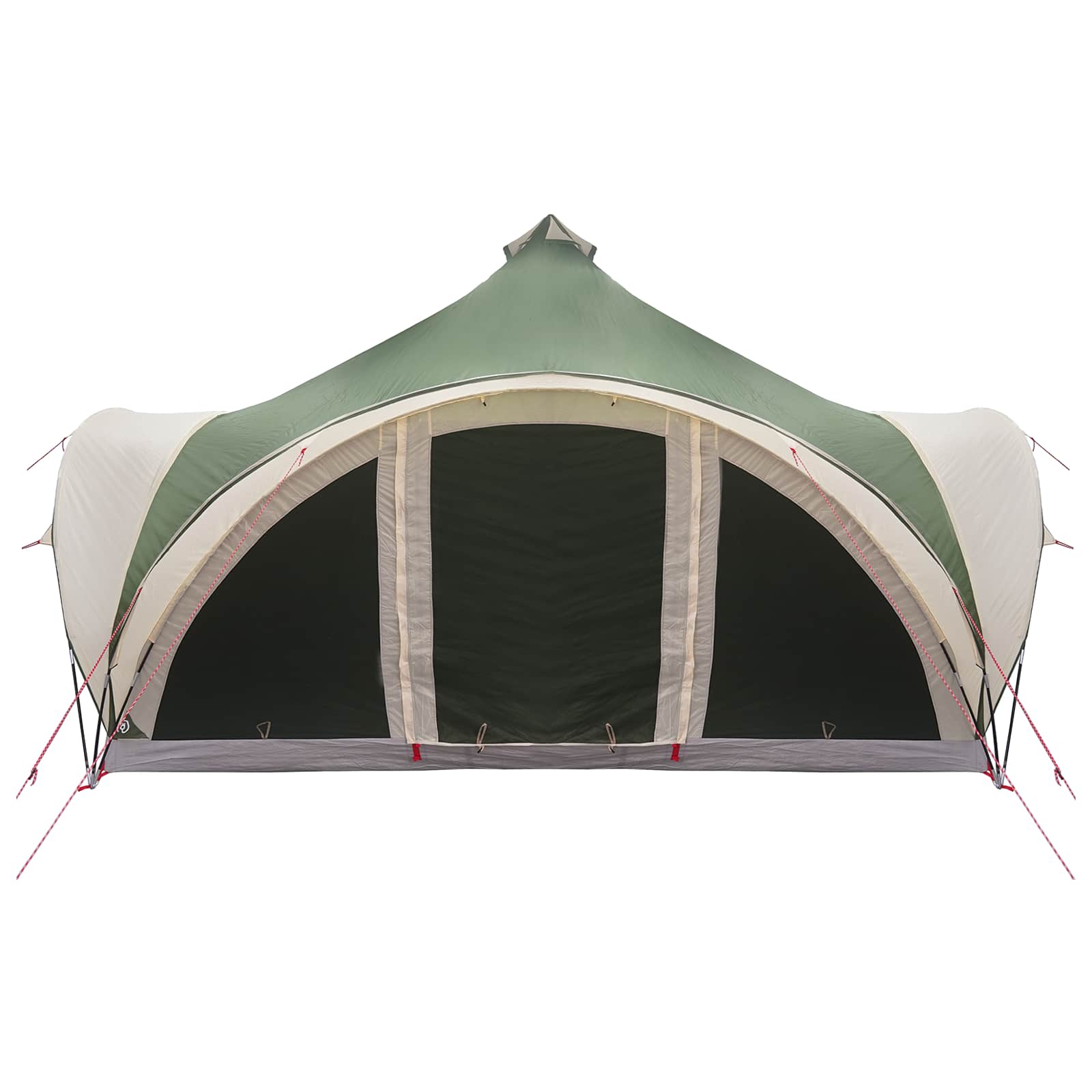 vidaXL Tipi Tent with Roof Green 18-Person Polyester and Steel
