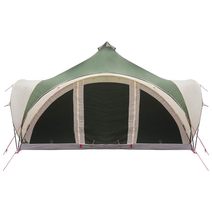 vidaXL Tipi Tent with Roof Green 18-Person Polyester and Steel
