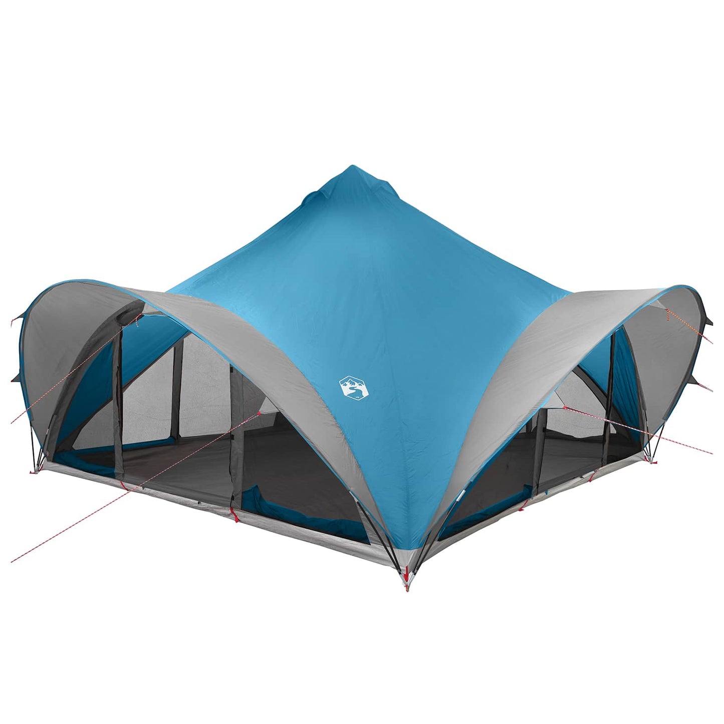 vidaXL Tipi Tent with Roof Blue 18-Person Polyester and Steel