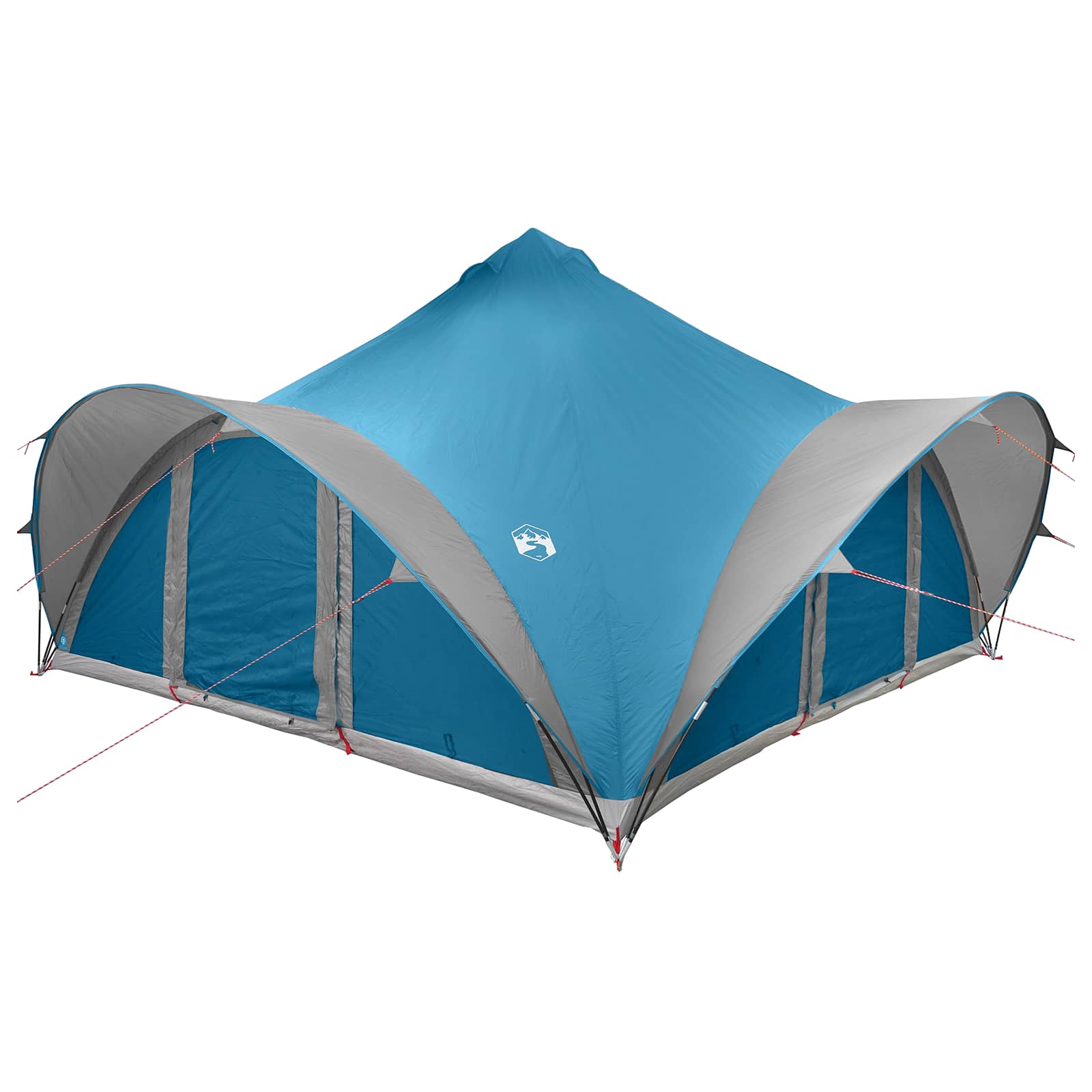 vidaXL Tipi Tent with Roof Blue 18-Person Polyester and Steel