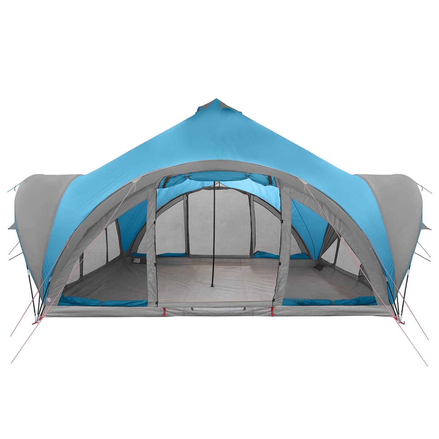 vidaXL Tipi Tent with Roof Blue 18-Person Polyester and Steel