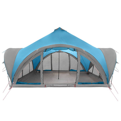 vidaXL Tipi Tent with Roof Blue 18-Person Polyester and Steel