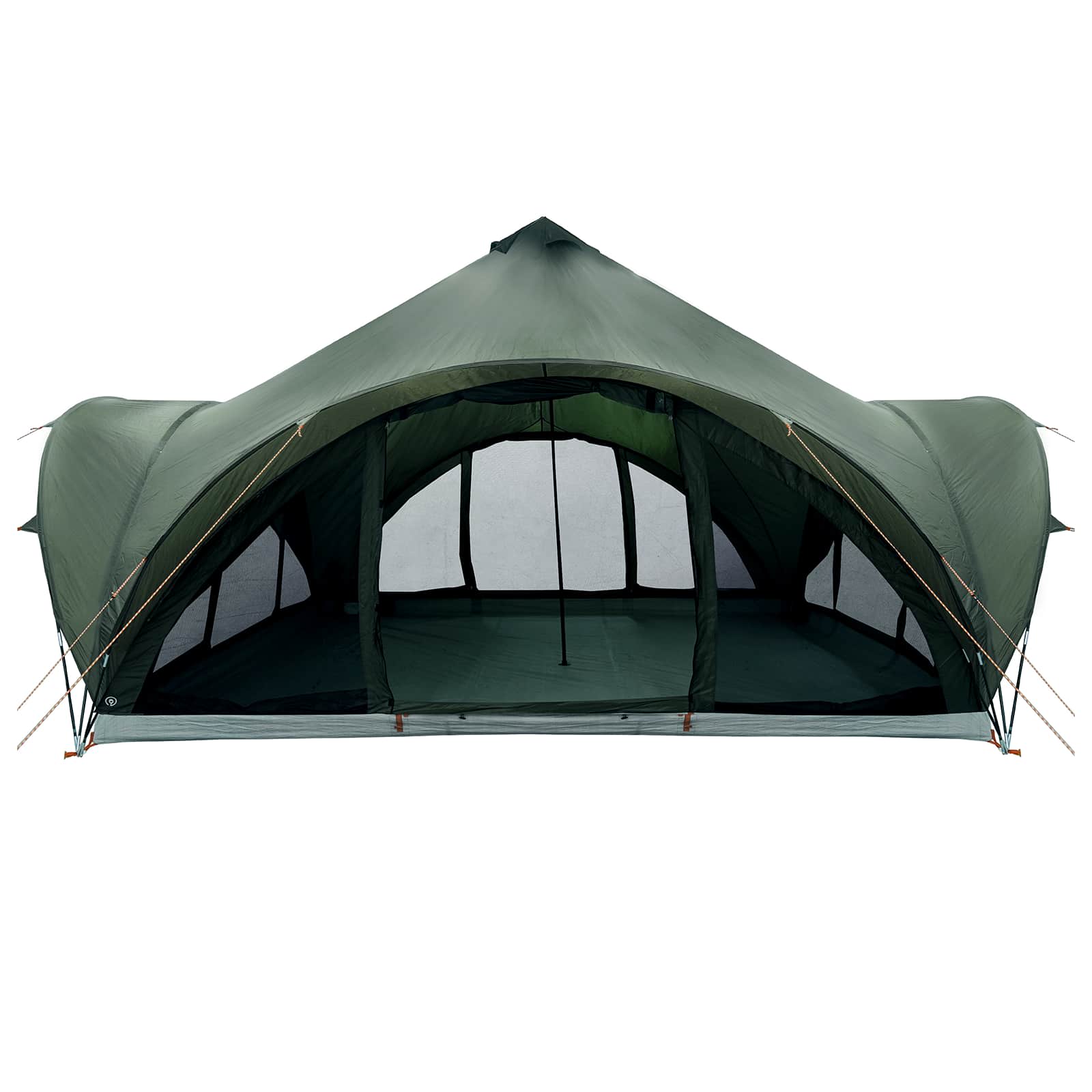 vidaXL Tipi Tent with Roof Army green 18-Person Polyester and Steel