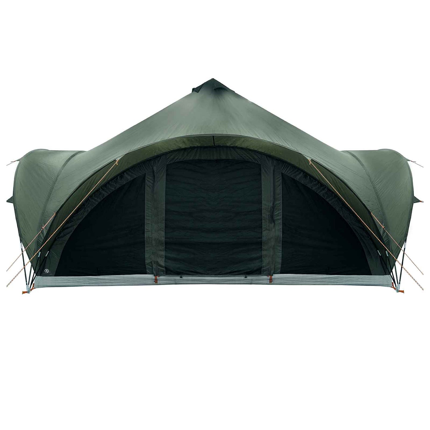 vidaXL Tipi Tent with Roof Army green 18-Person Polyester and Steel