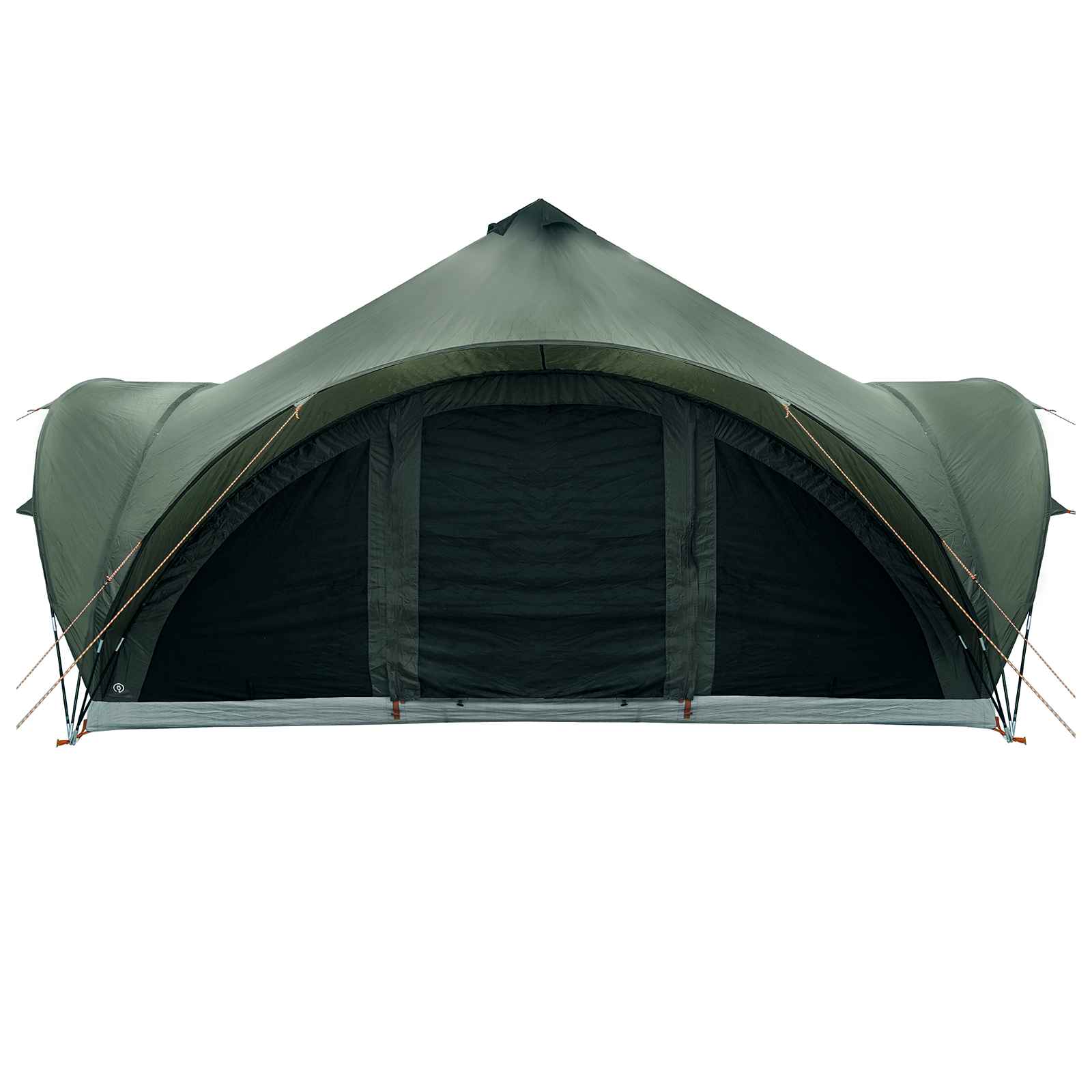 vidaXL Tipi Tent with Roof Army green 18-Person Polyester and Steel