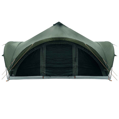 vidaXL Tipi Tent with Roof Army green 18-Person Polyester and Steel