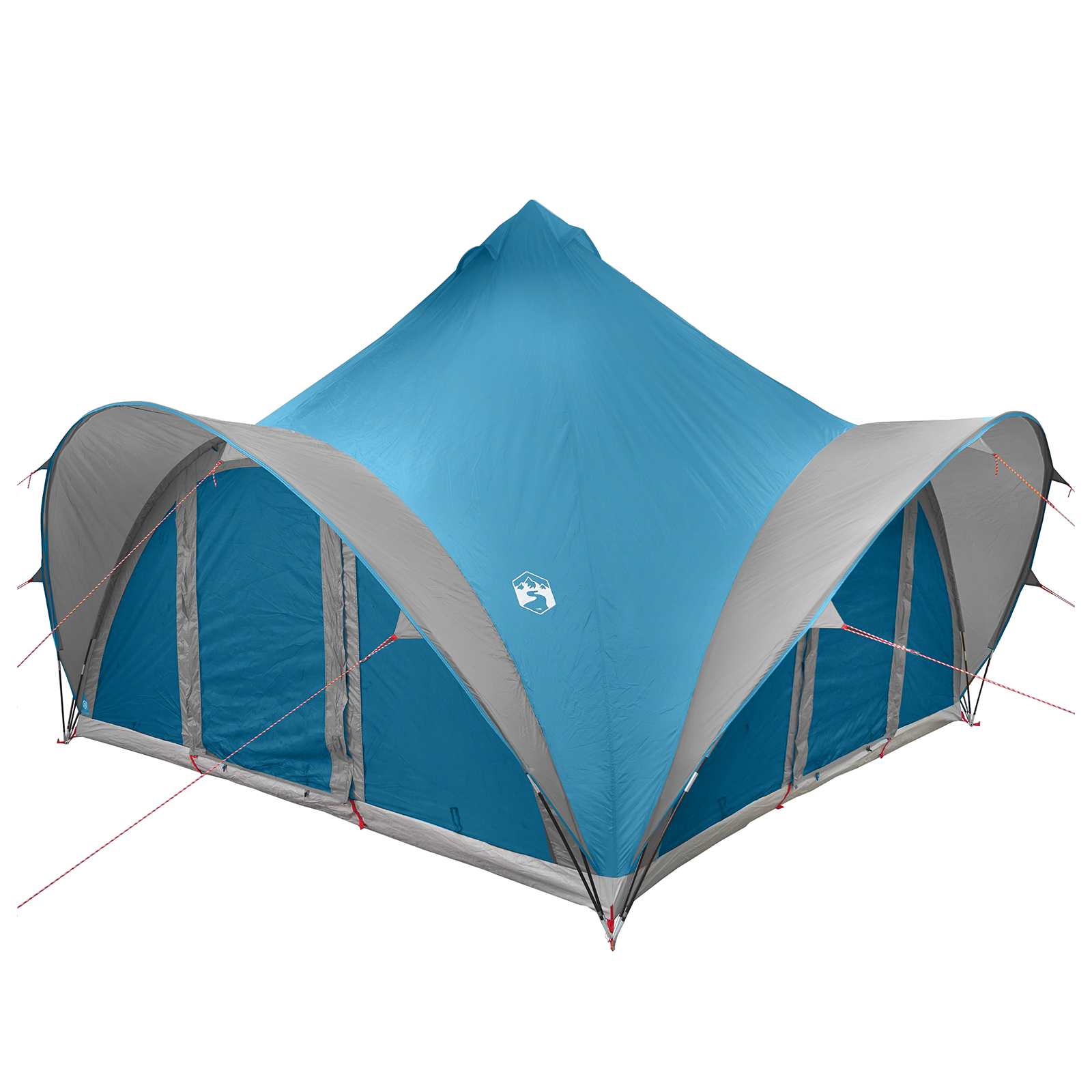 vidaXL Tipi Tent with Roof Blue 6-Person Polyester and Steel
