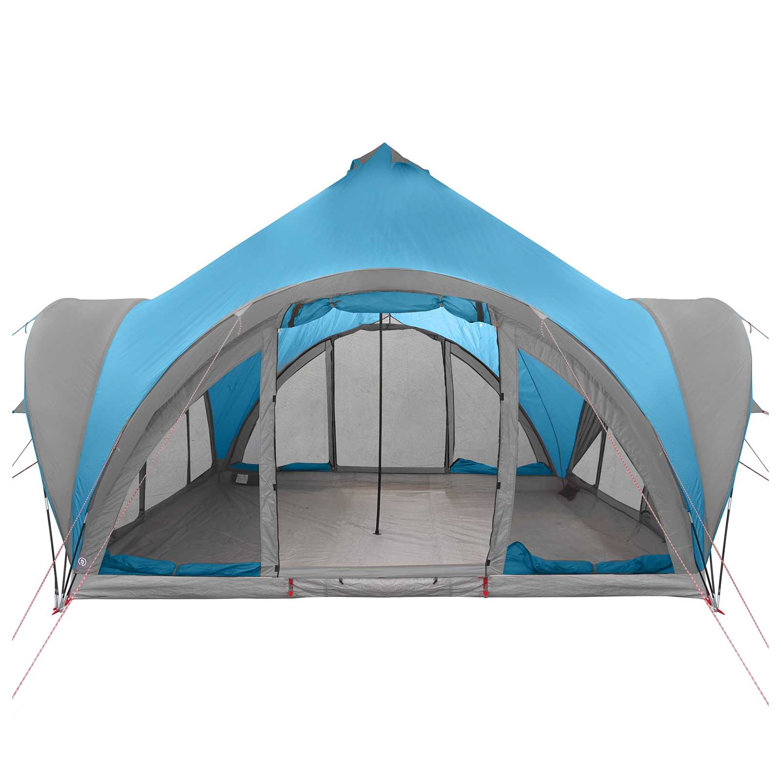 vidaXL Tipi Tent with Roof Blue 6-Person Polyester and Steel