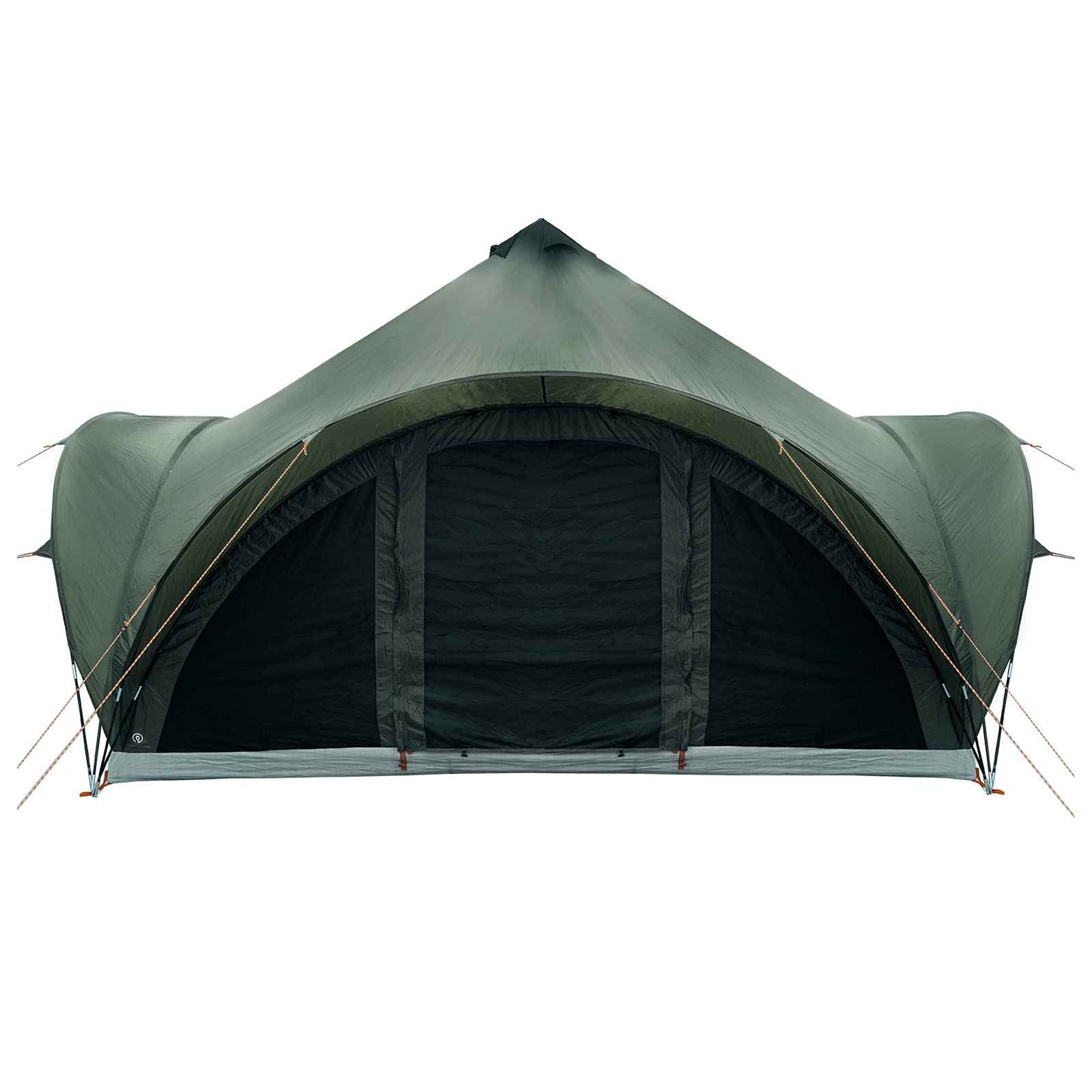 vidaXL Tipi Tent with Roof Army green 6-Person Polyester and Steel