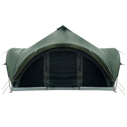 vidaXL Tipi Tent with Roof Army green 6-Person Polyester and Steel