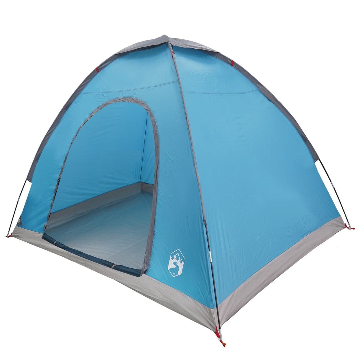 vidaXL Camping Tent 2-Person Blue 185T Polyester with PU coating - 190 x 140 x 105 cm