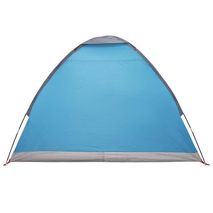 vidaXL Camping Tent 2-Person Blue 185T Polyester with PU coating - 190 x 140 x 105 cm