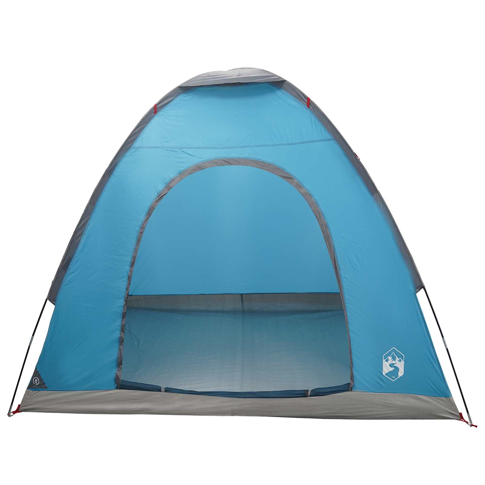 vidaXL Camping Tent 2-Person Blue 185T Polyester with PU coating - 190 x 140 x 105 cm