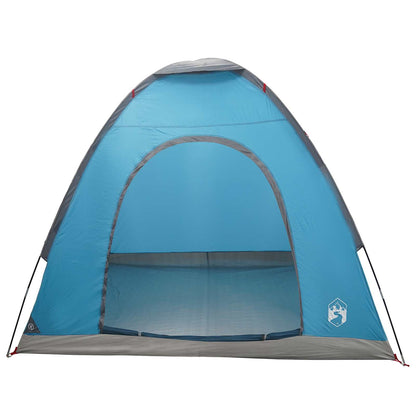 vidaXL Camping Tent 2-Person Blue 185T Polyester with PU coating - 190 x 140 x 105 cm