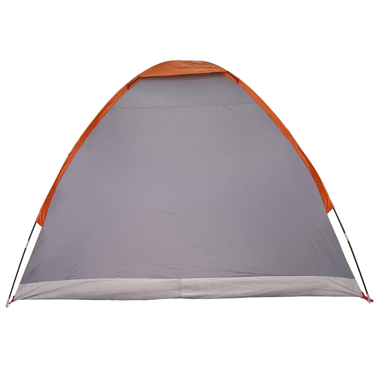 vidaXL Camping Tent 2-Person Grey and Orange - 190 x 140 x 105 cm