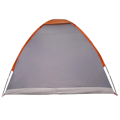 vidaXL Camping Tent 2-Person Grey and Orange - 190 x 140 x 105 cm