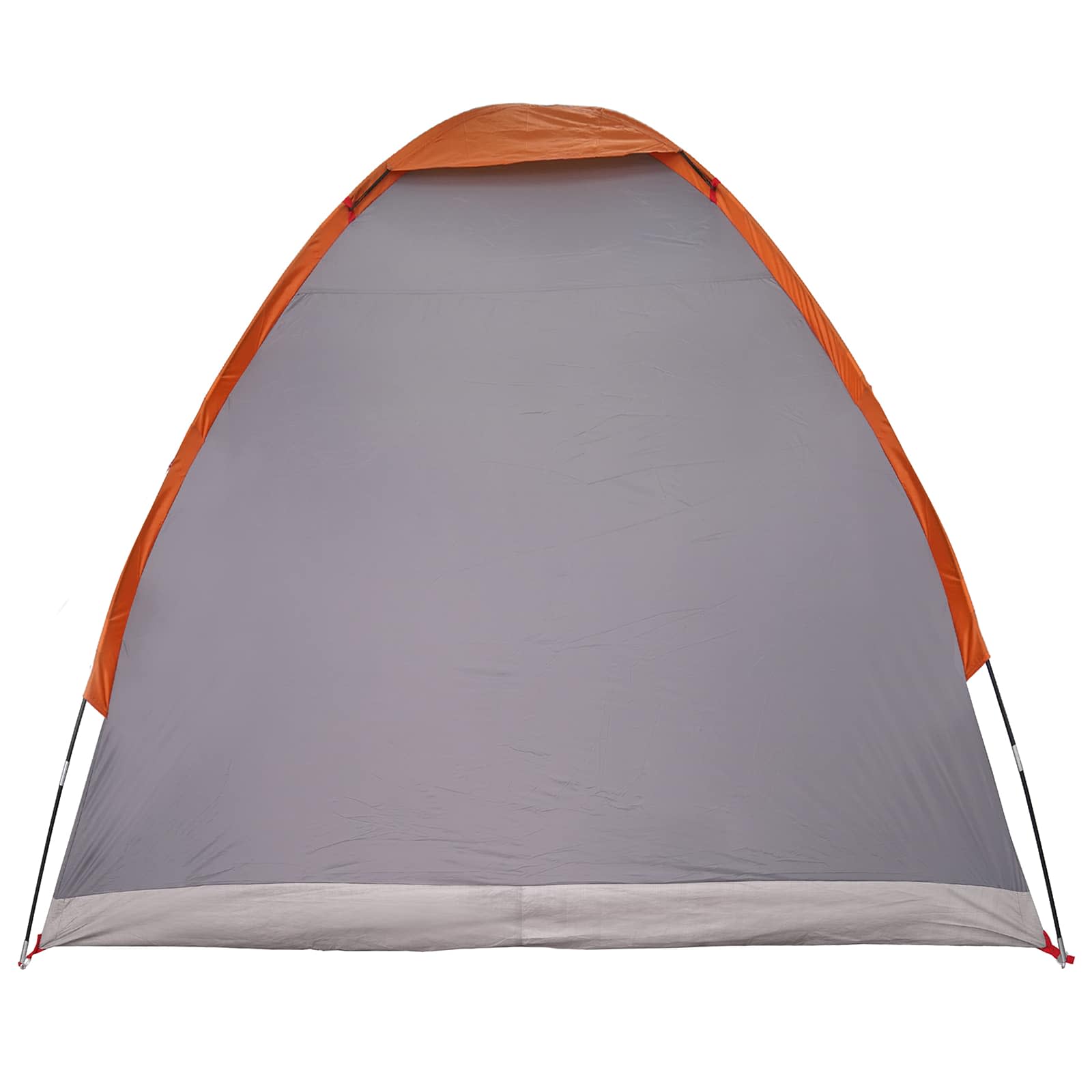 vidaXL Camping Tent 2-Person Grey and Orange - 190 x 140 x 105 cm
