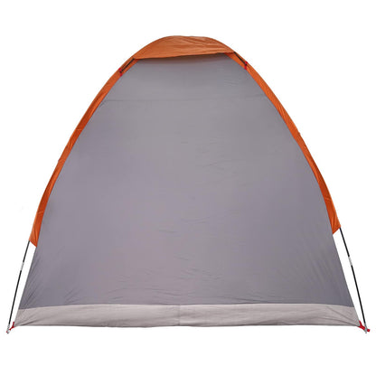 vidaXL Camping Tent 2-Person Grey and Orange - 190 x 140 x 105 cm