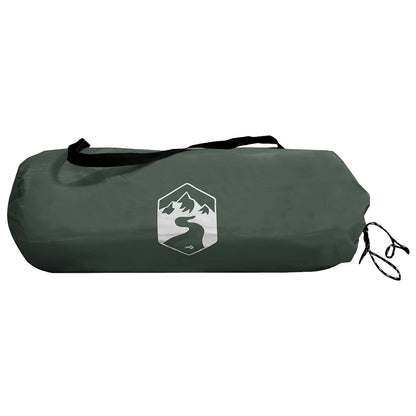 vidaXL Camping Tent 2-Person Army Green 185T Polyester with PU coating - 190 x 140 x 105 cm