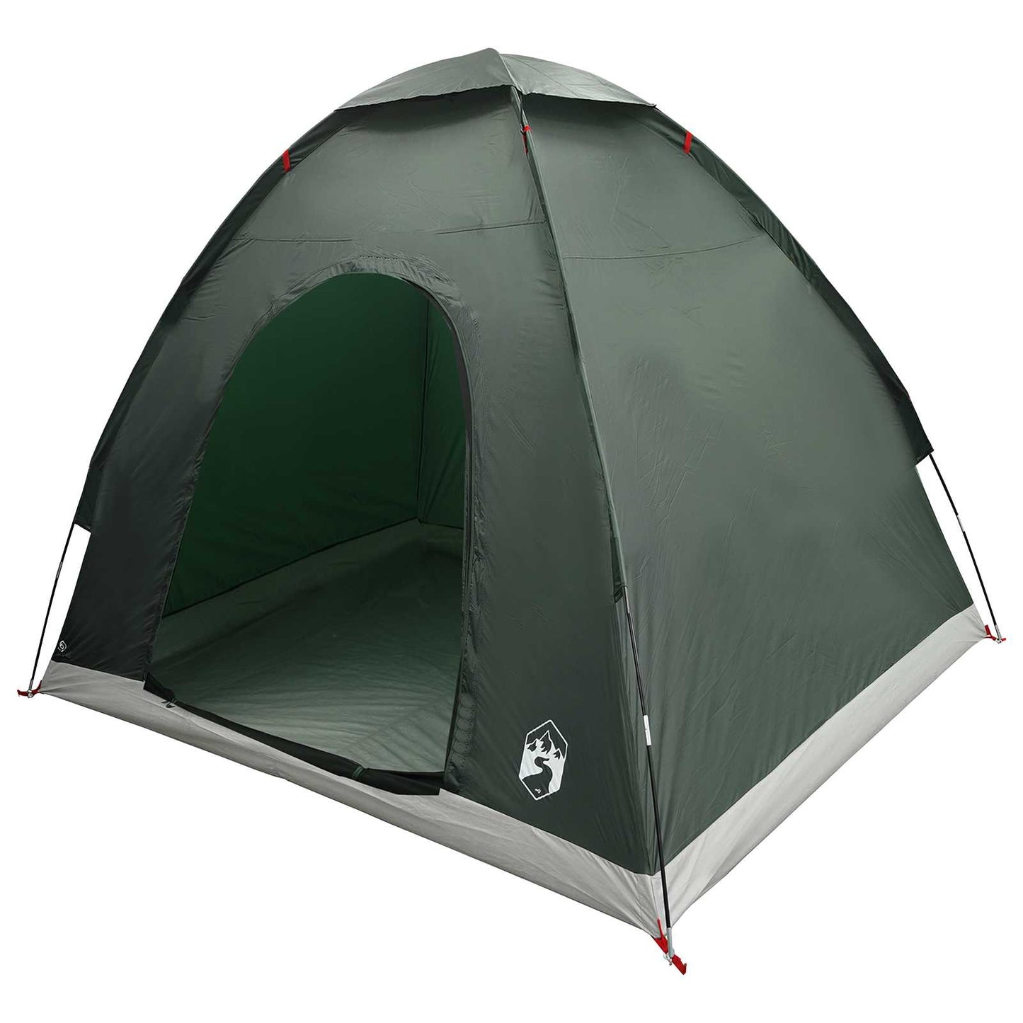 vidaXL Camping Tent 2-Person Army Green 185T Polyester with PU coating - 190 x 140 x 105 cm