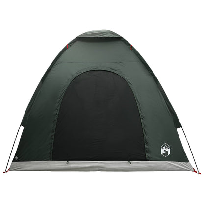 vidaXL Camping Tent 2-Person Army Green 185T Polyester with PU coating - 190 x 140 x 105 cm