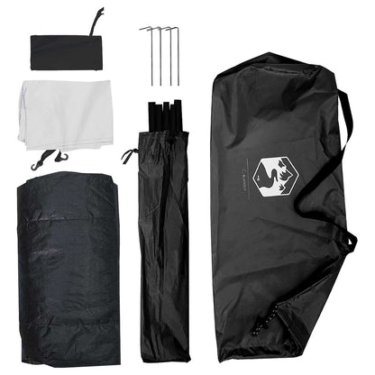 vidaXL Camping Tent 2-Person White Blackout