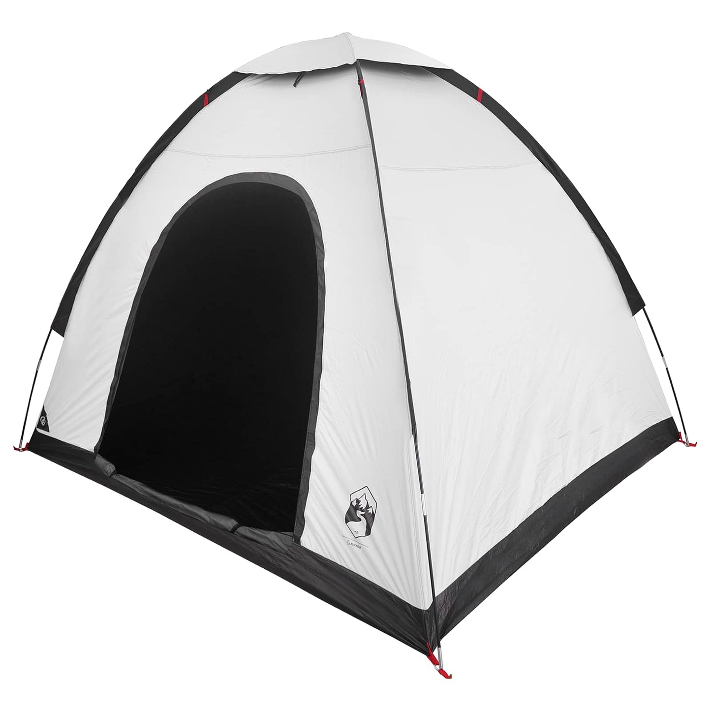 vidaXL Camping Tent 2-Person White Blackout