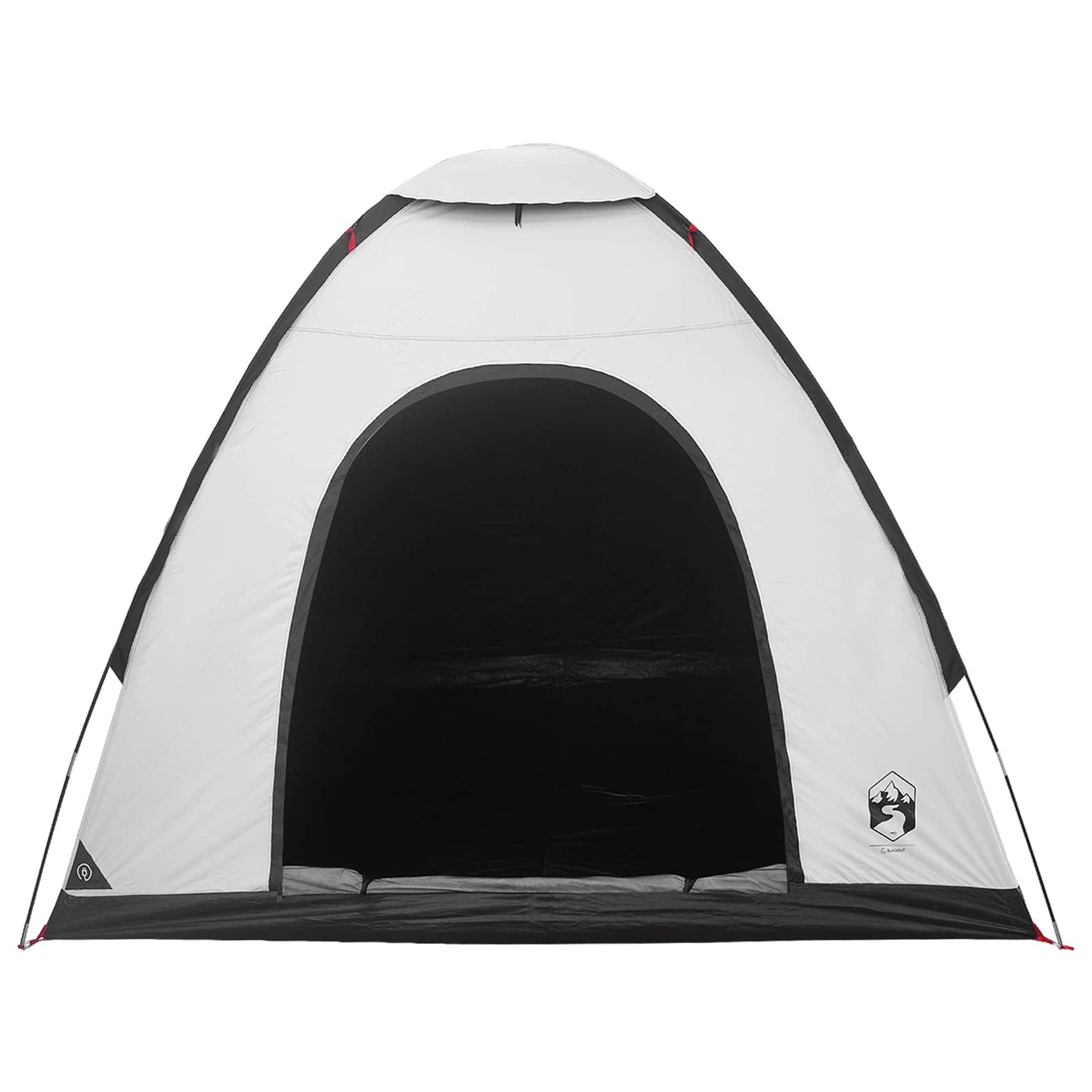 vidaXL Camping Tent 2-Person White Blackout