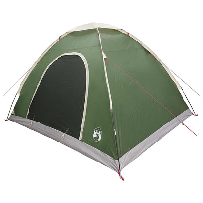 vidaXL Camping Tent 4-Person Green 185T Polyester with PU coating - 275 x 215 x 125 cm