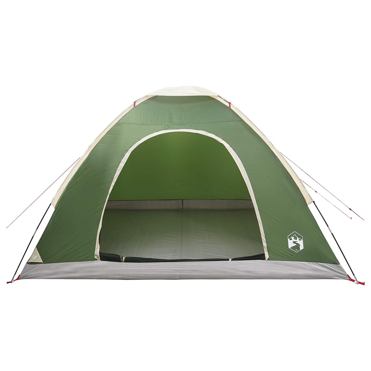 vidaXL Camping Tent 4-Person Green 185T Polyester with PU coating - 275 x 215 x 125 cm