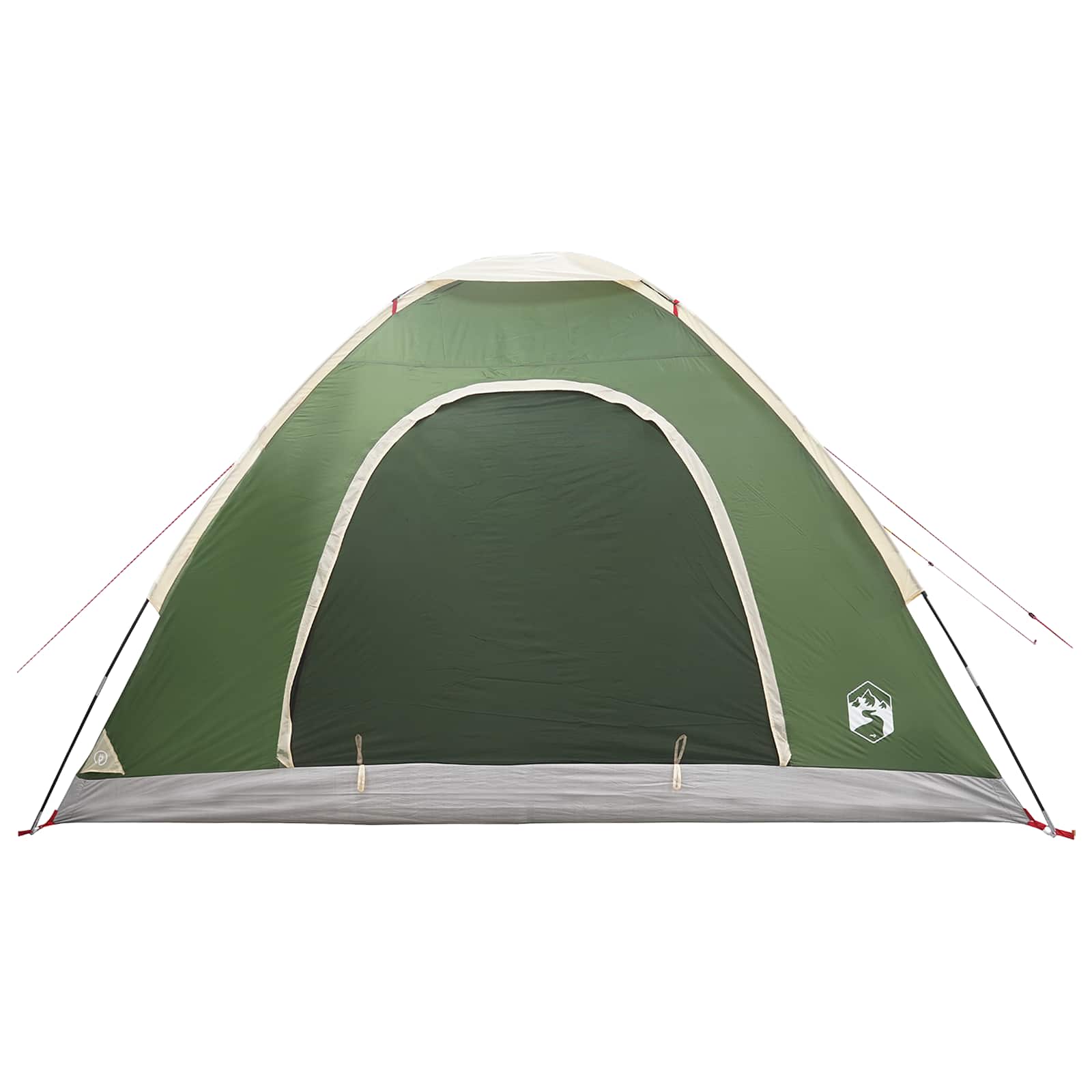 vidaXL Camping Tent 4-Person Green 185T Polyester with PU coating - 275 x 215 x 125 cm