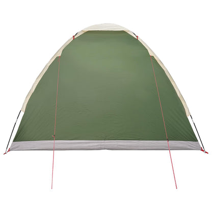 vidaXL Camping Tent 4-Person Green 185T Polyester with PU coating - 275 x 215 x 125 cm