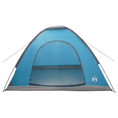 vidaXL Camping Tent 4-Person Blue 185T Polyester with PU coating - 275 x 215 x 125 cm