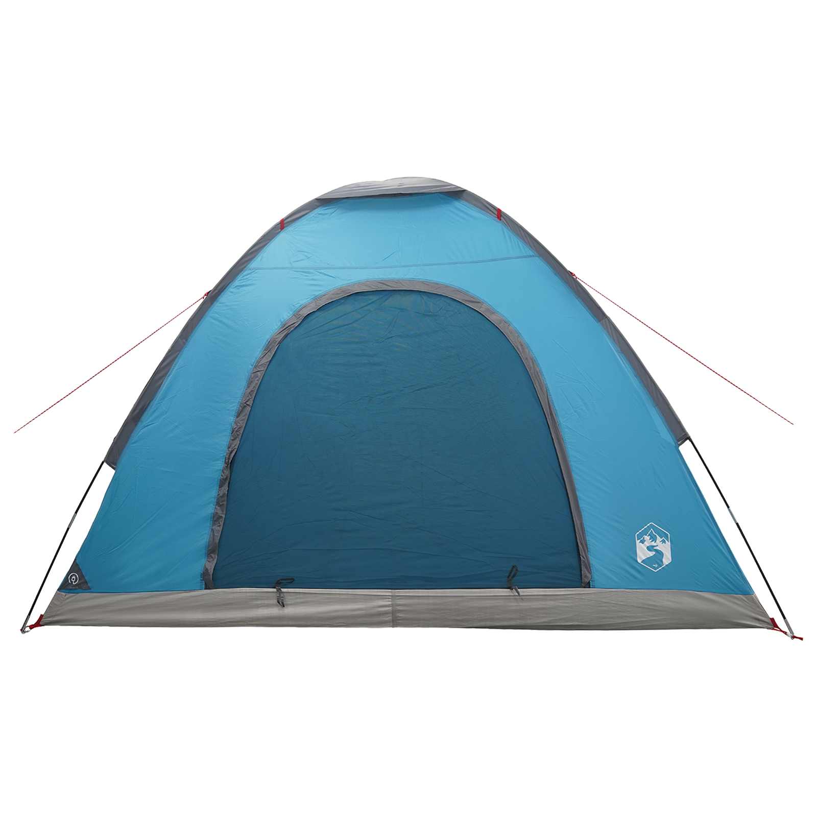 vidaXL Camping Tent 4-Person Blue 185T Polyester with PU coating - 275 x 215 x 125 cm