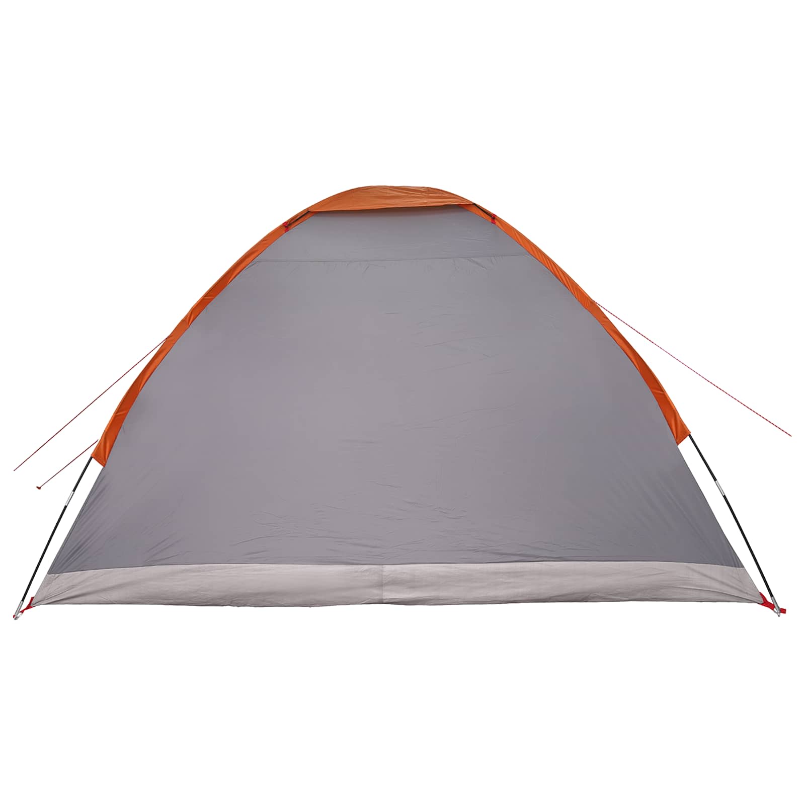 vidaXL Camping Tent 4-Person Grey and Orange - 275 x 215 x 125 cm