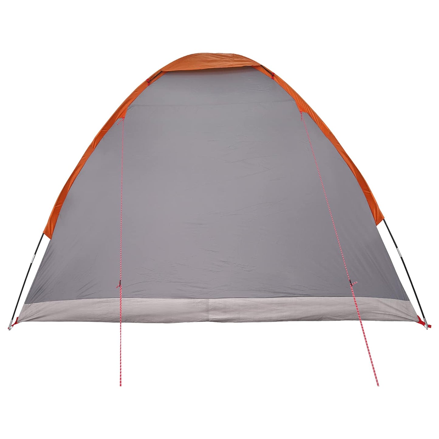 vidaXL Camping Tent 4-Person Grey and Orange - 275 x 215 x 125 cm