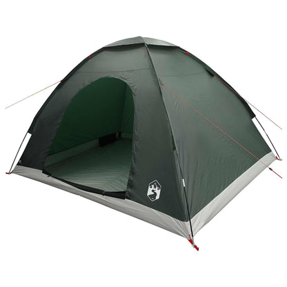 vidaXL Camping Tent 4-Person Army Green 185T Polyester with PU coating - 275 x 215 x 125 cm